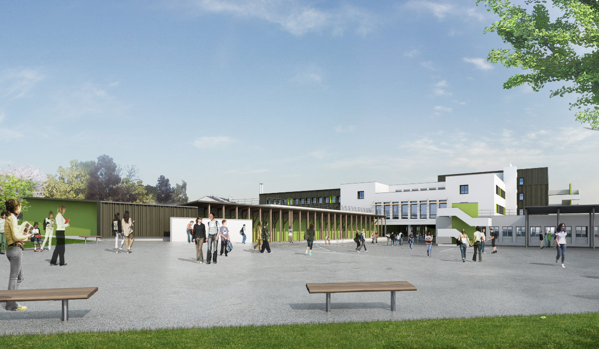etampes college cour extension bois web